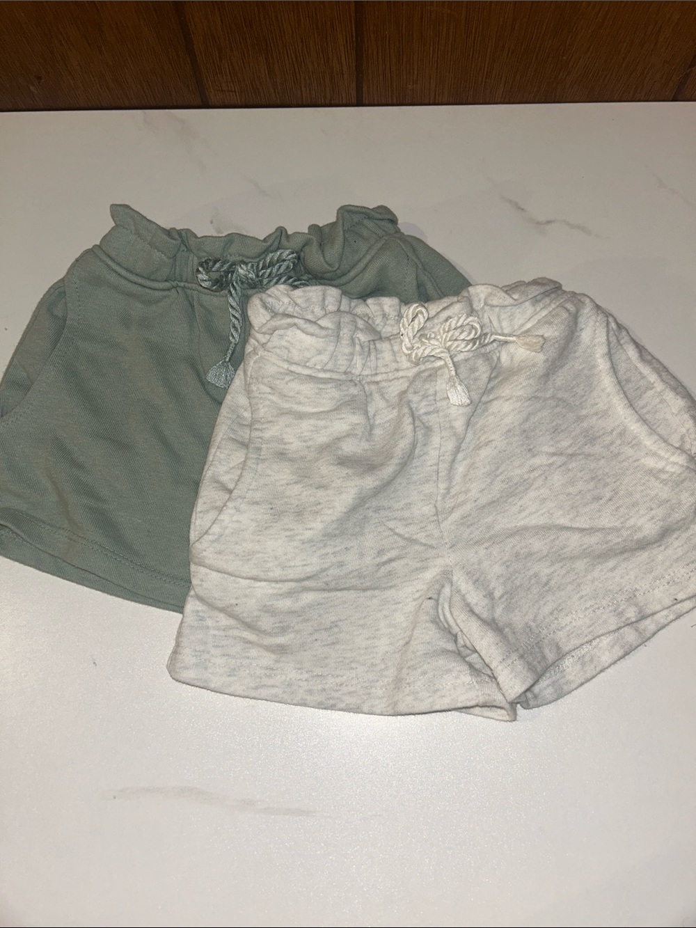 5/$20 Garanimals Sage Green & Heather Gray 2pc Shorts Set